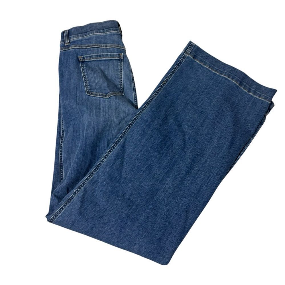 SPANX NWT Seamed Front Wide Leg Jeans Sz Medium - Picture 3 of 7